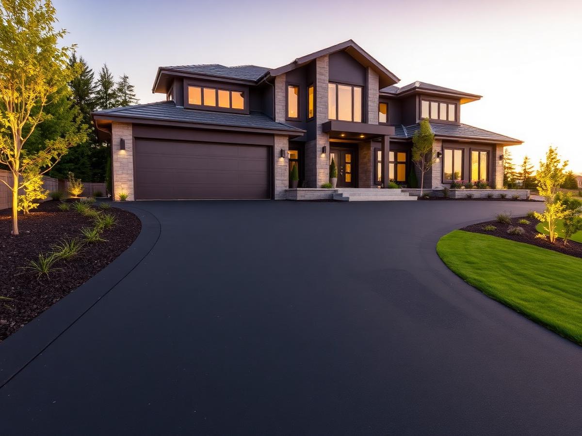Contemporary driveway, Esher